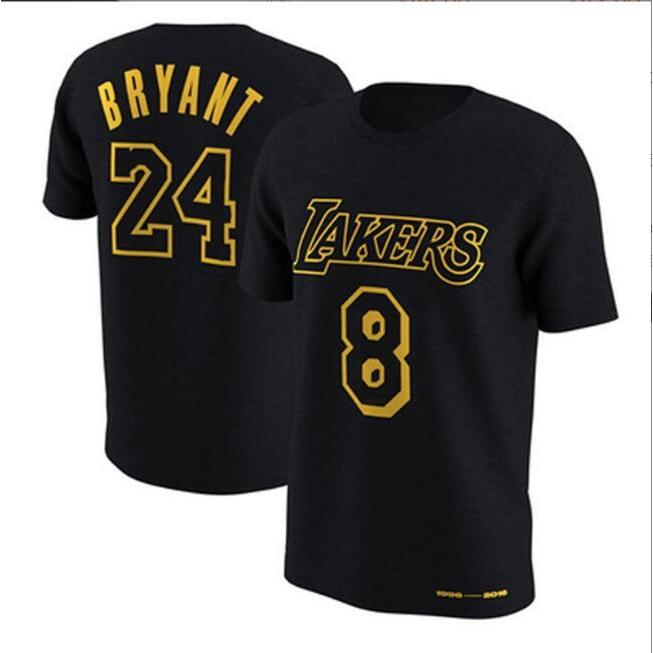 熱銷 外貿NBA黑曼巴科比球服 Kobe bryant短袖T恤 男士籃球跑步速幹T恤休閑運動體恤上衣 運動T恤