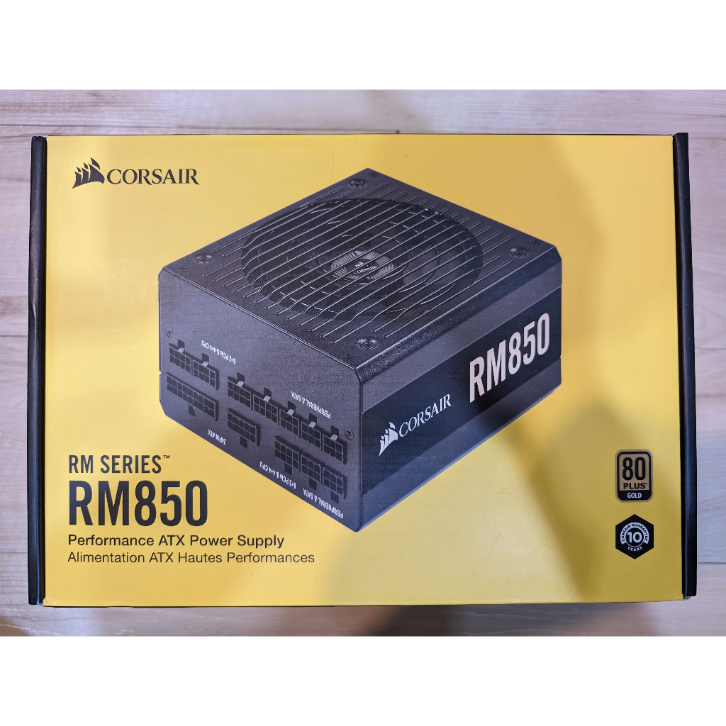 Corsair 海盜船 RM850 850W 80Plus金牌認證 全模組 電源供應器