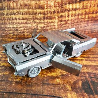 鋼鐵火星人益智玩具◎ 齒輪機械傳動系列-皇家領航者轎車 ◎烏克蘭原創◎3D立體金屬拼圖◎DIY金屬模型