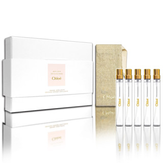 CHLOE仙境花園香氛限量禮盒10ml*5入(煙雨茉莉+淺吻含羞草+木蘭詩語+大馬士革玫瑰+北國雪松+袋子) X.Y香水