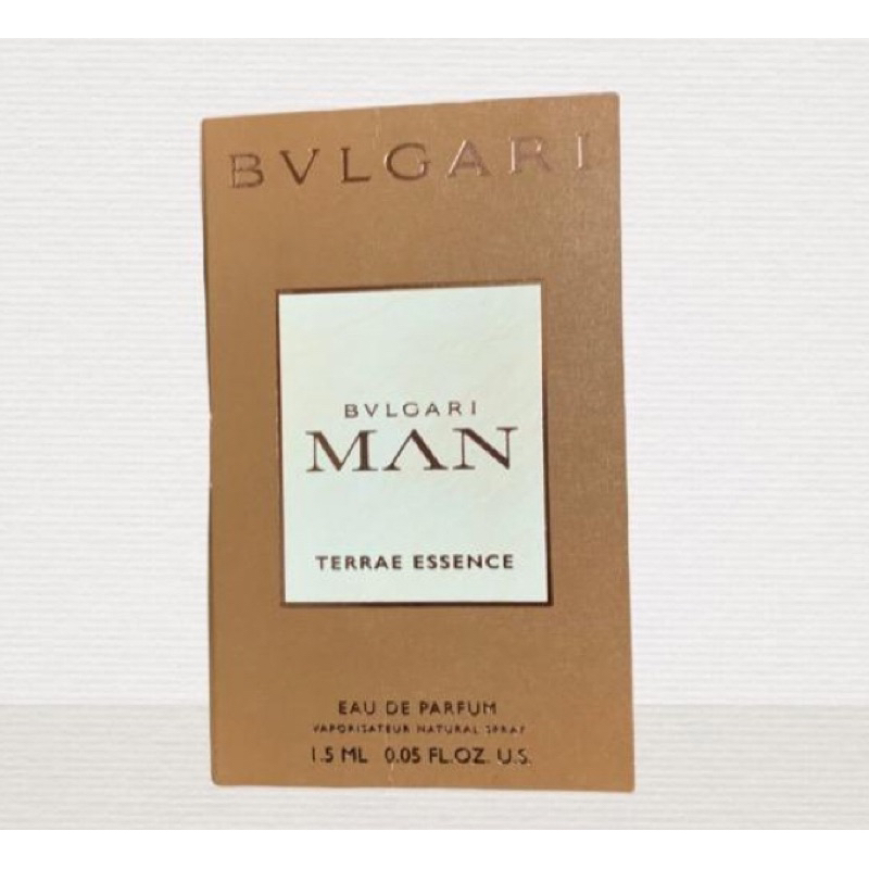 Bvlgari Man Terrae Essence 寶格麗溫煦之地男性淡香精 1.5ML 原裝噴式針管