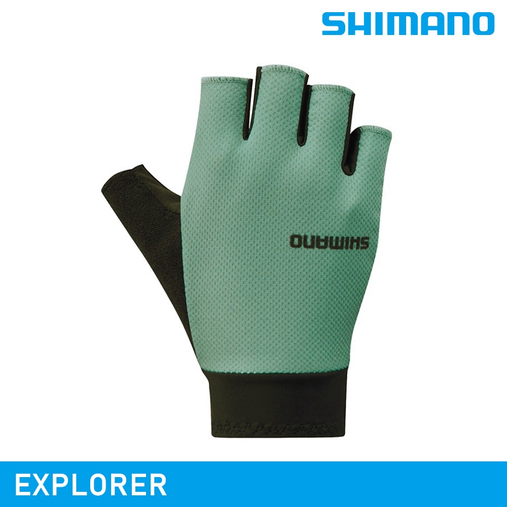 SHIMANO EXPLORER 女用手套 / 藍綠色 (自行車手套 露指手套)