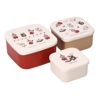 現貨 日本製 Moomin 小不點 甜點系列午餐盒 便當盒 午餐盒 可微波 三件組 小不點 小美 嚕嚕米 姆明