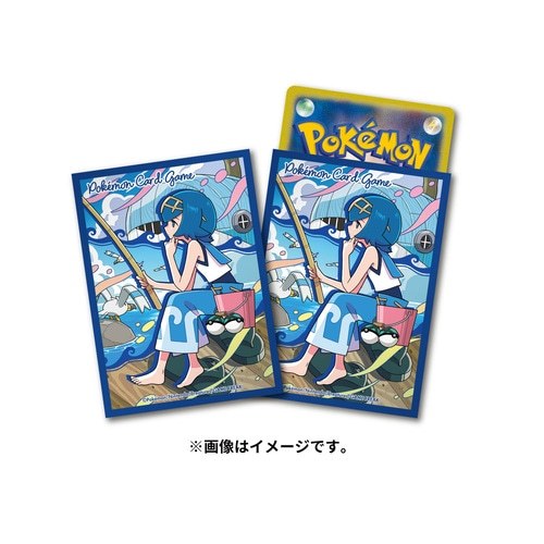 【現貨】 日版 PTCG 寶可夢 卡牌遊戲 日文限定款式 水蓮 卡套 第二層 64枚 牌套 Pokemon Center