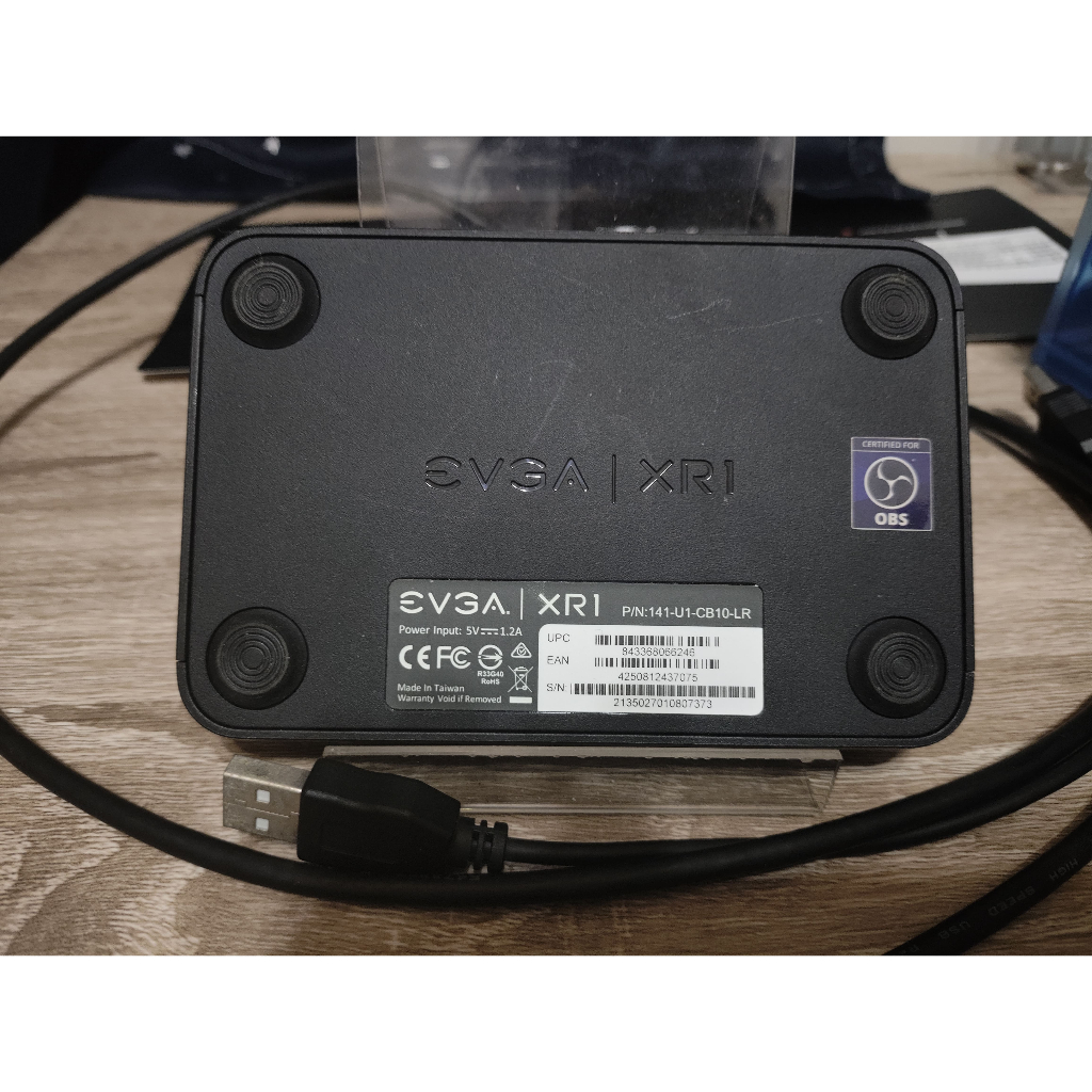 [EVGA] EVGA XR1影像擷取卡, Certified for OBS, USB 3.0, 4K