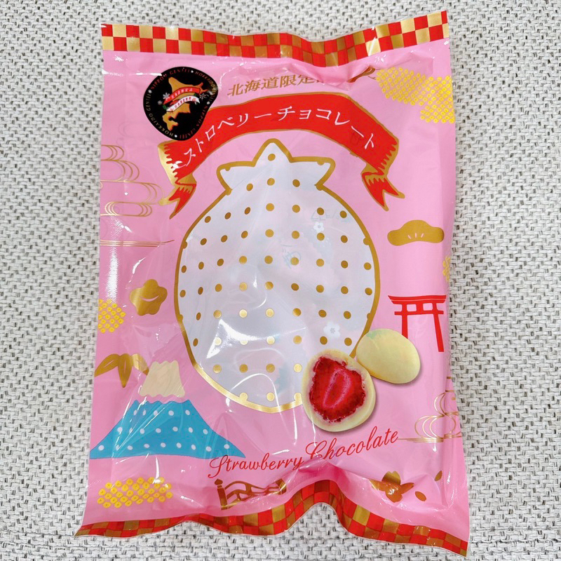 預購(6/8出貨)日本原裝帶回 草莓白巧克力 日本零食