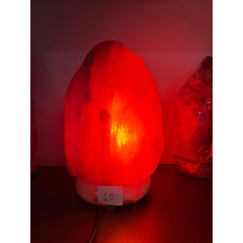 鹽燈 實拍 喜馬拉雅山頂級帝王紅鹽燈 6.0kg 山型 開運燈招財 提升能量 淨化