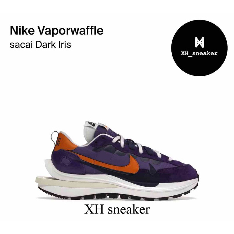 【XH sneaker】Sacai X Nike VaporWaffle白紫 紫橘 解構 雙勾DD1875-500