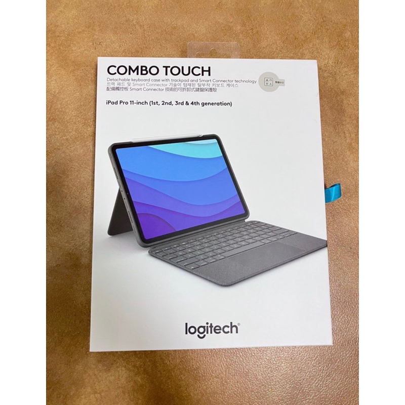 羅技Combo Touch配備觸控板背光鍵盤保護套- Pad pro11吋專用 （近全新）