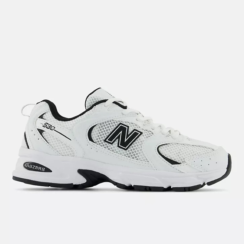 New Balance 530 復古休閒鞋 男女 白黑_MR530EWB-D