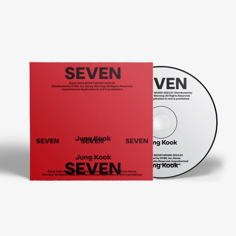 BTS // JungKook 單曲 'SEVEN' 美版CD