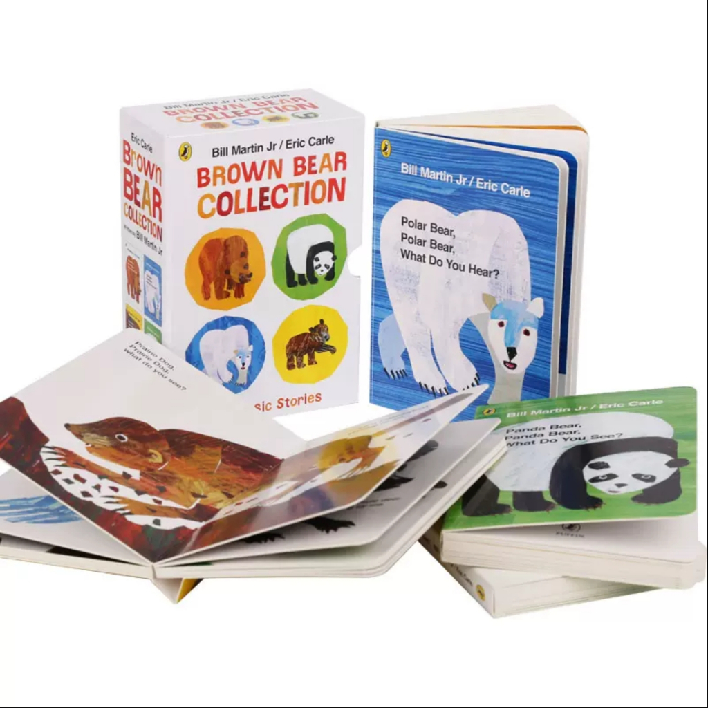 現貨 Brown Bear Collection 棕熊盒裝四冊 點讀版 毛毛蟲點讀筆 艾瑞卡爾