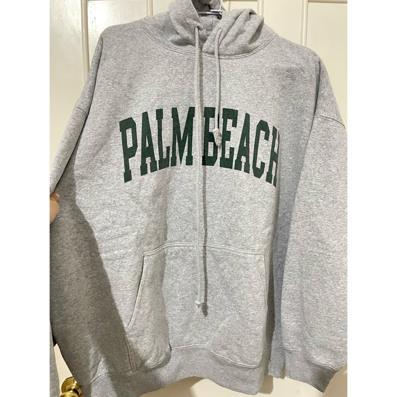 Brandy Melville Palm Beach hoodie 墨綠印花帽t