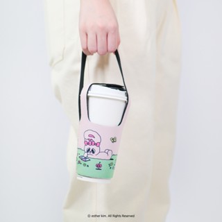 【murmur官方】隔熱杯套│艾絲樂小兔（花園）│murmur飲料袋