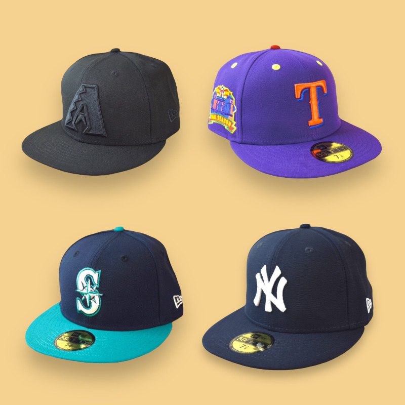 JCI：NEW ERA 出品 MLB 全封棒球帽 紐約洋基隊、響尾蛇隊、水手隊 嘻哈 /古著 / 美國大聯盟 / 90s