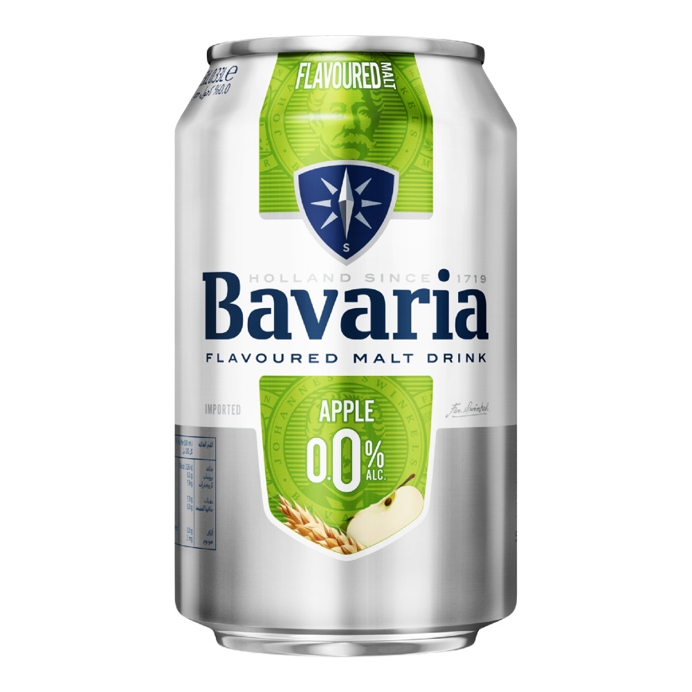 【Bavaria 巴伐亞 0.0】0.0 蘋果風味麥釀蘇打/荷蘭最受歡迎/啤酒品牌/清爽飲品/全素/素食