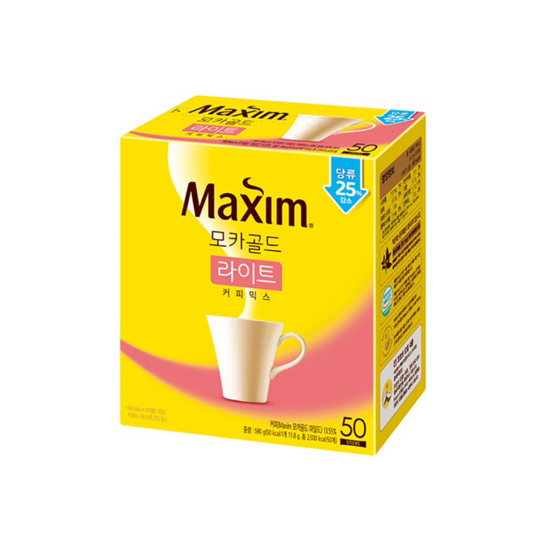 Maxim  摩卡減糖經典三合一咖啡50入