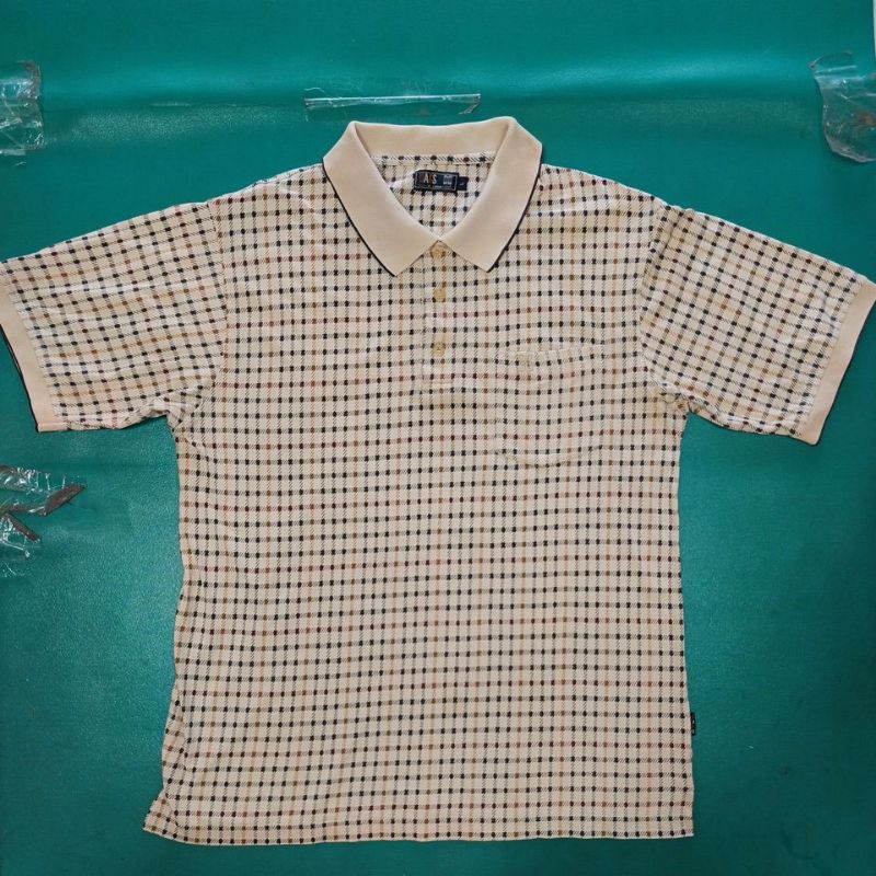 英國 DAKS 香港製 高級立體繡 純棉 優雅 質感 貴氣 短袖 Polo衫 L號（XL號可穿）