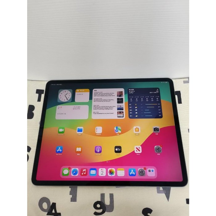 二手機-台揚通訊~Apple iPad Pro 12.9 吋 第 4 代 Wi-Fi 128G (A2229) 平板 ~