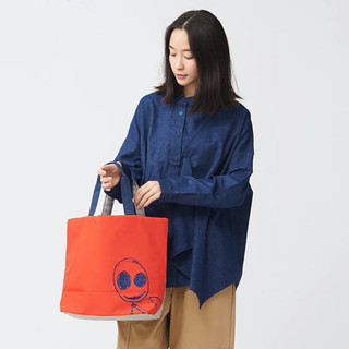a la sha【全新、橘】家族撞色提袋 阿財