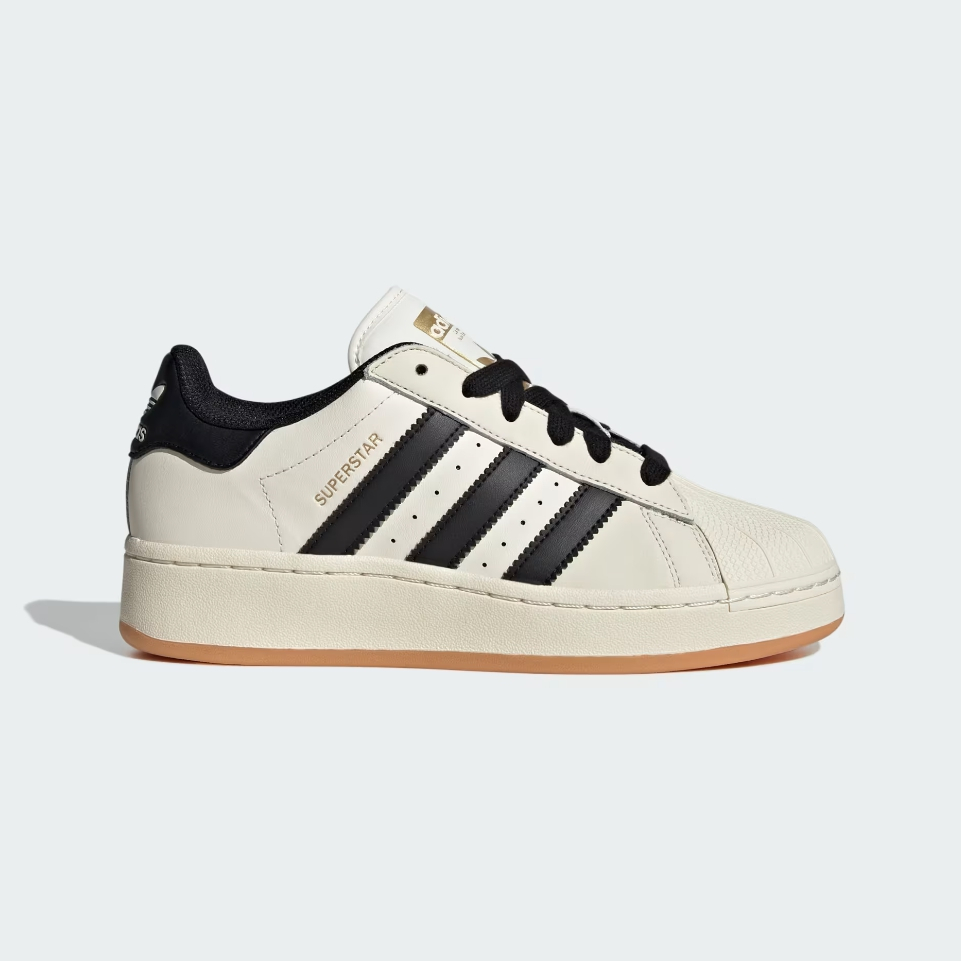 ADIDAS SUPERSTAR XLG 金標 貝殼頭 休閒 厚底 增高 復古鞋 奶油色 ID5698