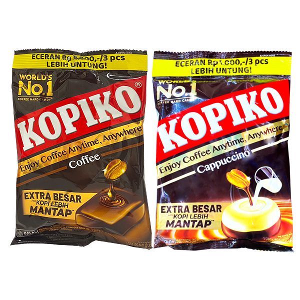 印尼 KOPIKO 咖啡糖果(175g) 原味／卡布其諾【小三美日】D320051