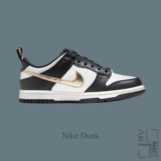 NIKE DUNK LOW BLACK GS 大童 黑銀 拉環 DH9764-001【Insane-21】