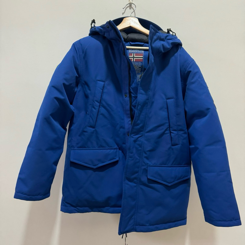 ASOS napapijri aster puffer parka 克萊茵藍保暖防水多口袋羽絨大衣外套派克大衣
