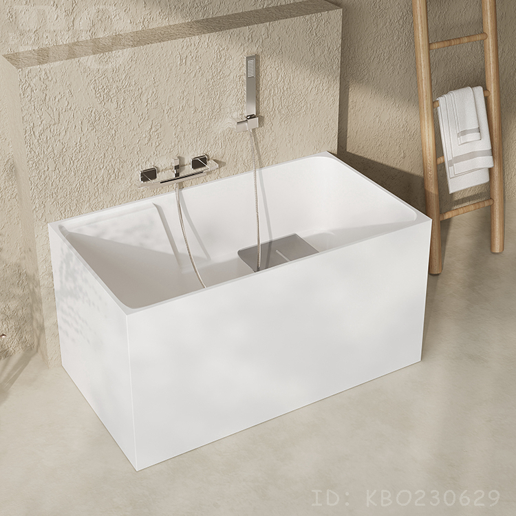 【破損包賠】家用小戶型mini方形獨立式壓克力浴缸日式深泡可移動便捷泡澡浴盆BO80
