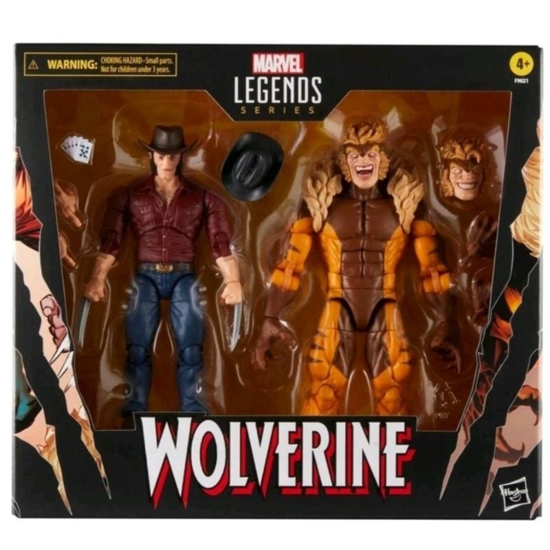 『致格殿』Marvel Legends 孩之寶 漫威 金鋼狼50周年 傳奇6吋人物 羅根 劍齒虎 雙入包 全新現貨