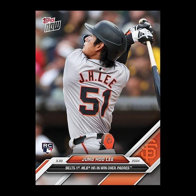 [球員卡][MLB] 舊金山巨人韓國球星李政厚大聯盟首轟 #全壘打
