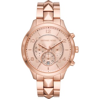 【MICHAEL KORS】紐約龐克女郎玫瑰金腕錶 MK6713 45mm 現代鐘錶