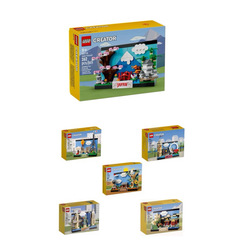 《狂樂玩具屋》 Lego 明信片6款組合包（日本、紐約、巴黎、倫敦、北京、澳洲）