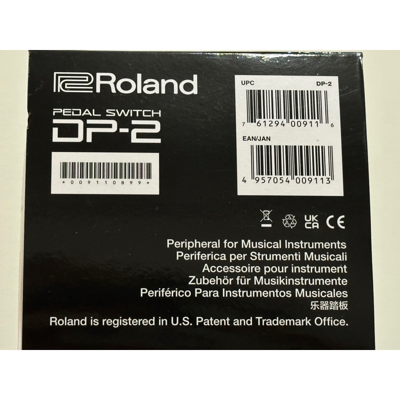 全新未拆封 Roland DP2 原廠延音踏板 塑膠延音踏板