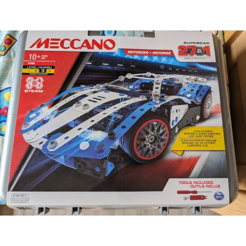 全新 Meccano 27合1 超級跑車組