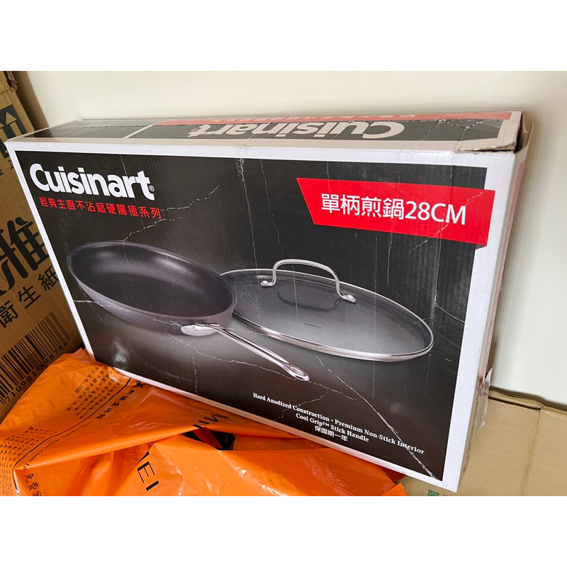 【全新】Cuisinart 美膳雅 經典主廚 不沾 超硬陽極系列 單柄煎鍋28cm