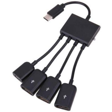 庫存不用等-【no】-4 in 1 USB 3.1 Hub Type-C to 4 USB Female Port A現