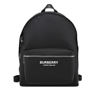 BURBERRY 經典LOGO尼龍後背包(黑色)｜100%原廠真品｜JS Maxx官方旗艦館