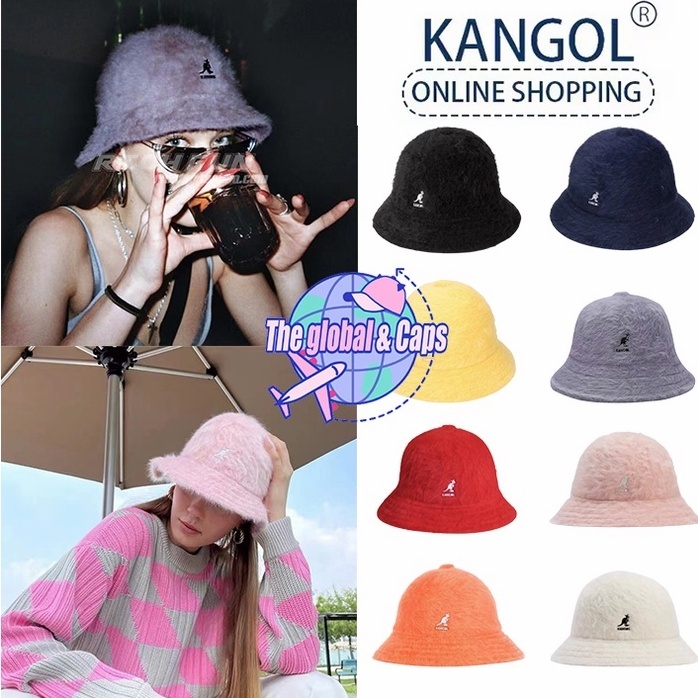 『 Caps 』💝 泫雅同款 KANGOL 漁夫帽 兔毛款 盆帽 袋鼠帽 魚夫帽 秋冬季 毛絨款 帽子 袋鼠 漁夫帽