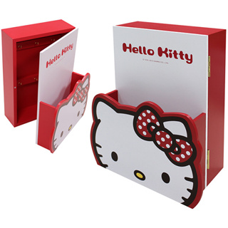 Hello Kitty 凱蒂貓~HELLO KITTY造型信插鑰匙箱-紅#52500