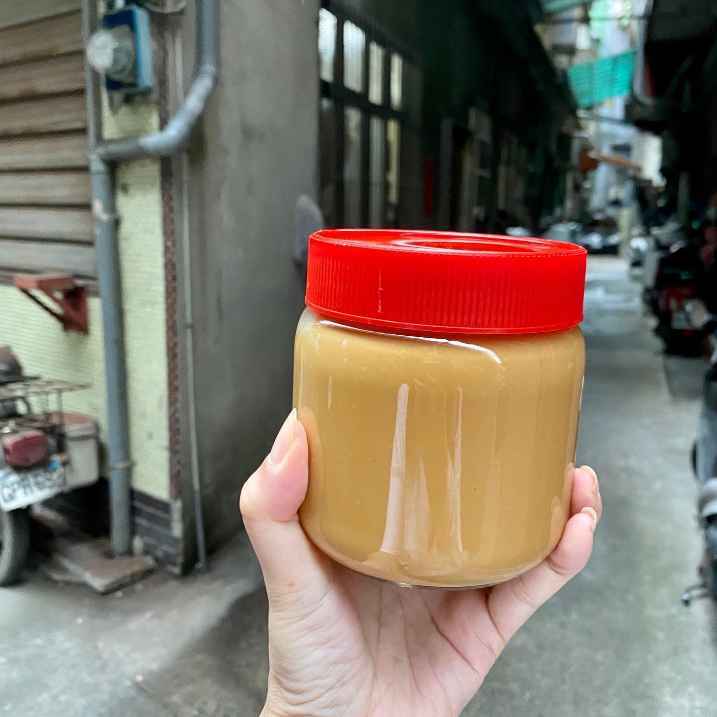 代購 基隆名產「劉家 花生」現磨特濃手工無糖花生醬 560g/330g 玻璃罐