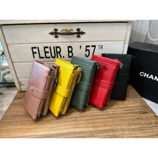 🔥 現貨【🇰🇷 Tanned】|韓國 3折多卡片皮扣軟牛皮中夾💼正韓 真皮系列 牛皮皮革 卡夾包 鈔票包 零錢包