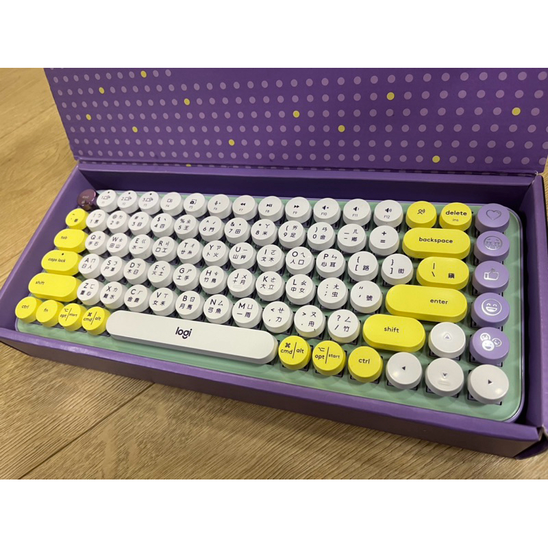 （降價）羅技pop keys 機械鍵盤 茶軸 二手九成新