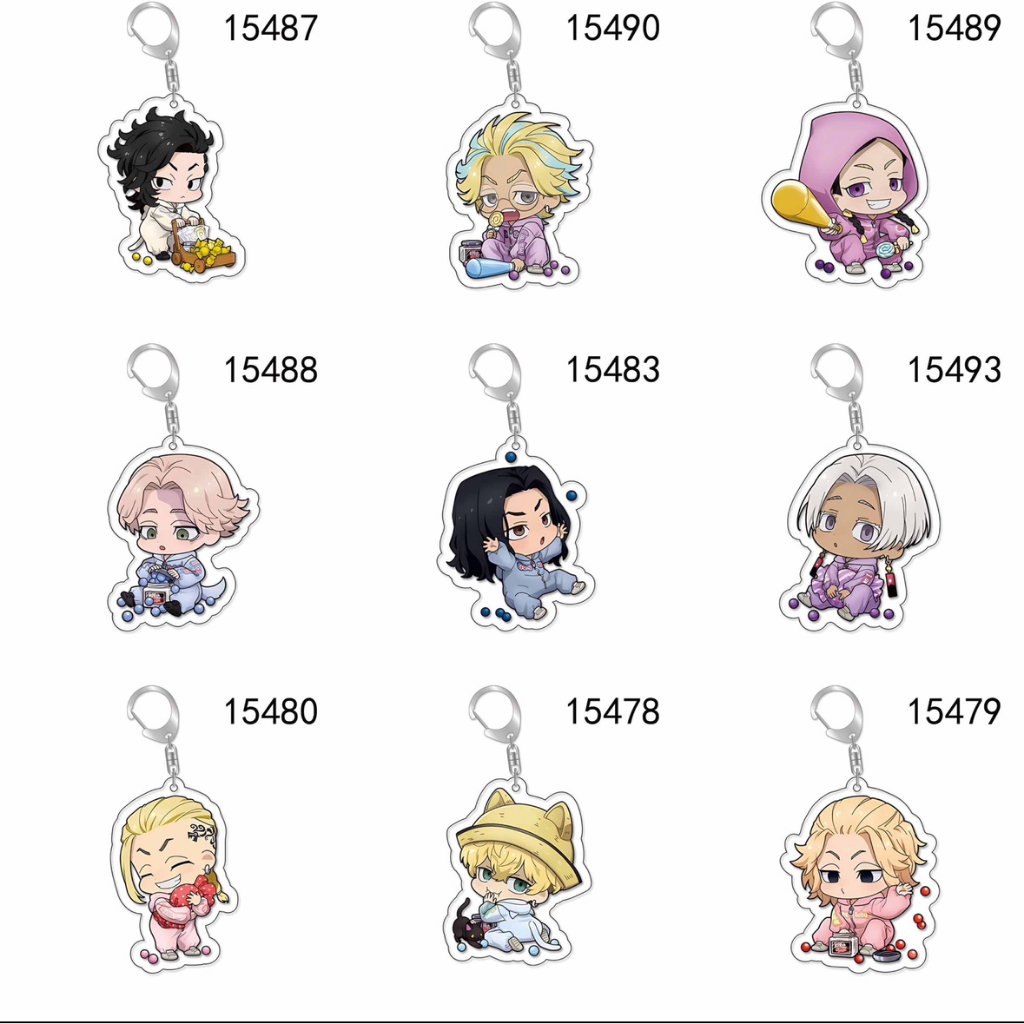 ⚡️J⚡️【現貨】東京復仇者 吊飾 鑰匙扣 糖果款 灰谷龍膽 灰谷蘭 三途 千冬 Mikey 九井一 場地