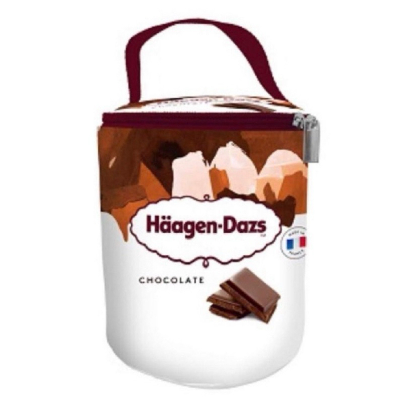 哈根達斯 香草、巧克力造型圓筒保冷袋