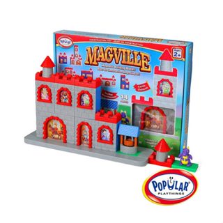 盒損玩具出清~【美國Popular Playthings】磁性建築積木-奇幻城堡