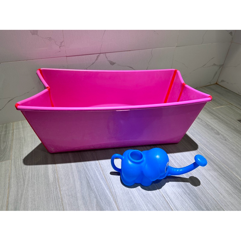 （出售）二手【STOKKE】Flexi Bath 摺疊式浴盆 原廠正貨