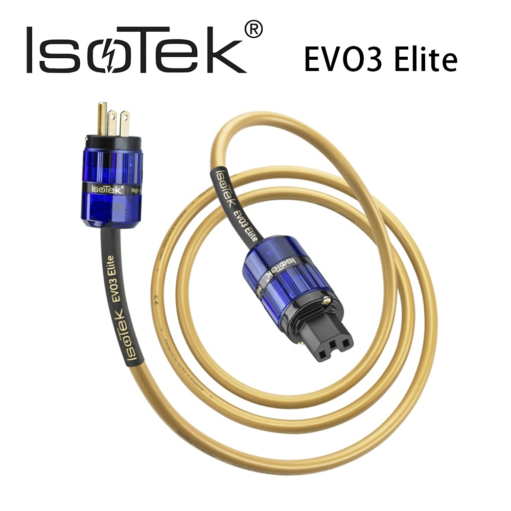 英國 IsoTek EVO3 Elite 發燒級 鍍銀無氧銅電源線 公司貨
