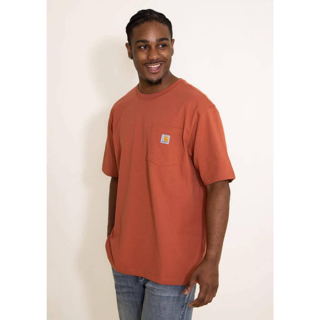 【YOYOGI PLUS】CARHARTT DEPORIT原裝 K87 LOOSE FIT TEE(赤瓦色)