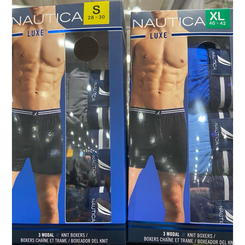 NAUTICA 男針織平口褲三入組 美國尺寸:S~XL-吉兒好市多COSTCO代購